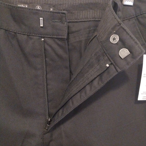 Volcom - So Chickie Highrise Crop Black Pants - Picture 6 of 16